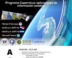 Agenda del Webinar Programa Copernicus: aplicaciones de información satelital